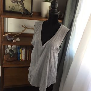 Anthropologie Postmark Grey Tunic Tank Large